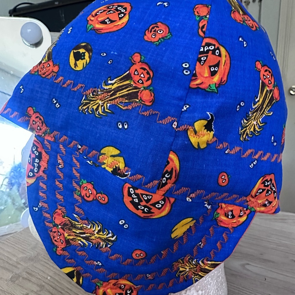 Festive Blue Pumpkin Halloween Hat
